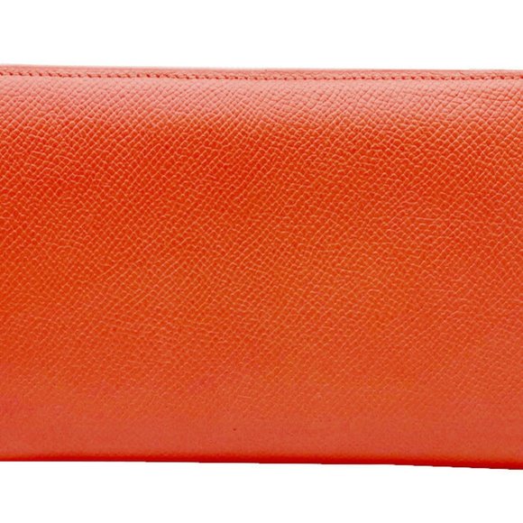 HERMES Azap Long Silk In Epson Rose Jaipur □Q Engraved (2013) Wallet Round Le... - Picture 2 of 16